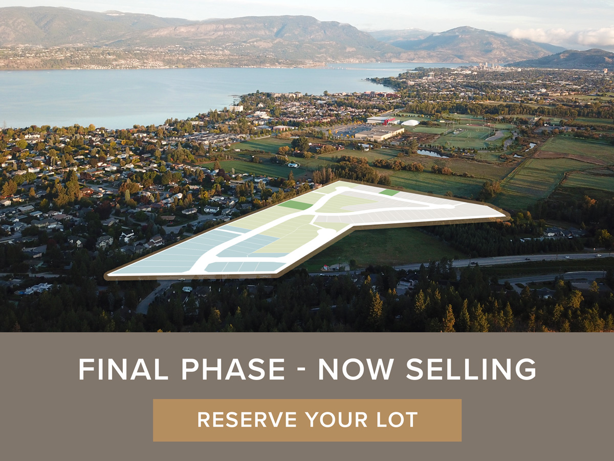 Kelowna Lower Mission Home Lots For Sale at The Orchard in the Mission